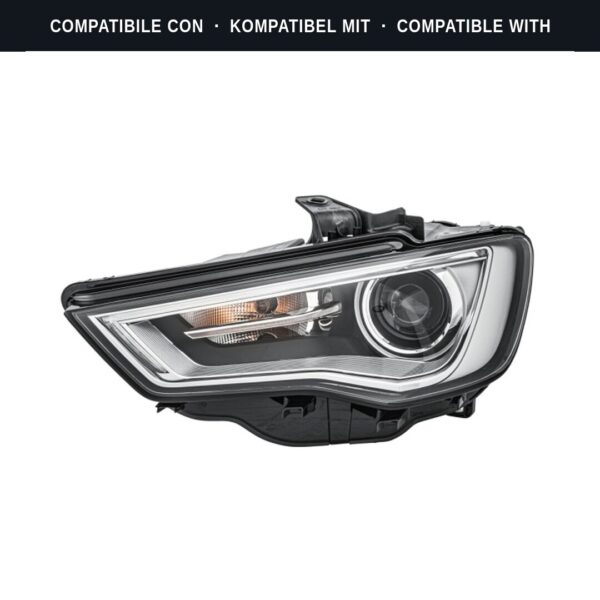 Compatibile con: Faro Anteriore Sinistro Audi A3 2012+ – Bi-Xenon Originale HELLA