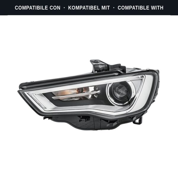 Compatibile con: Faro Anteriore Sinistro Audi A3 2012+ – Bi-Xenon Originale HELLA