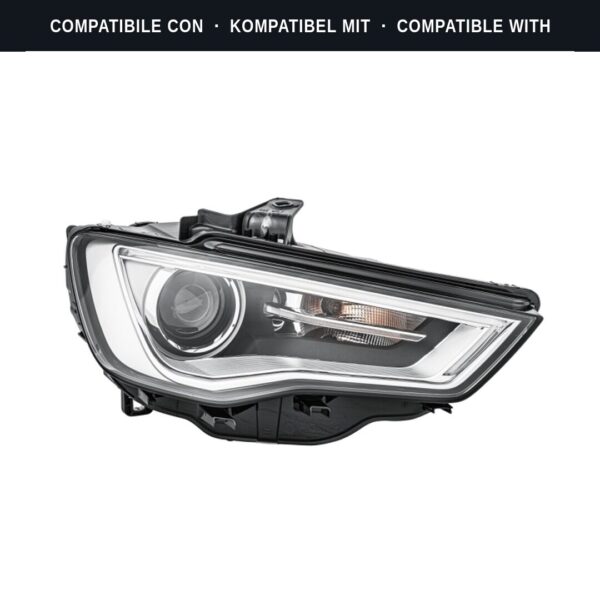 Compatibile con: Faro Anteriore Destro Audi A3 2012+ – Bi-Xenon Originale HELLA
