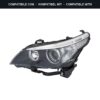 Compatibile con: Faro Anteriore Sinistro Bmw Serie 5 2003-2007 – Bi-Xenon Originale HELLA