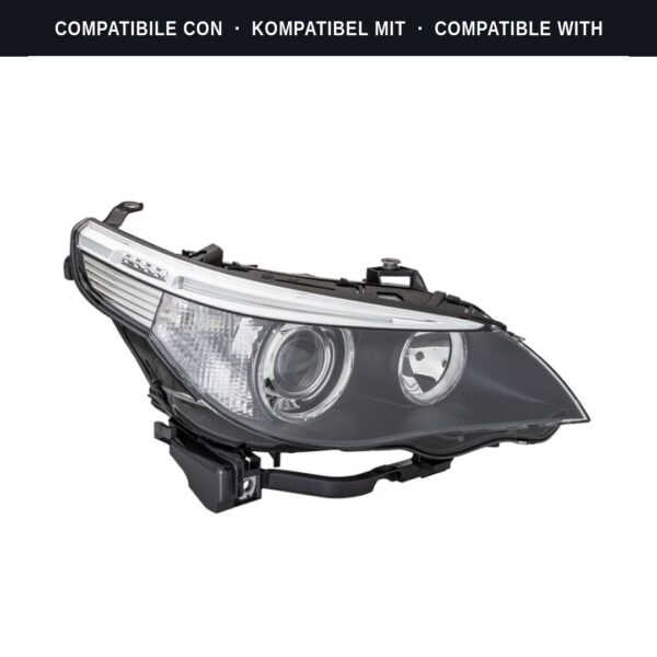 Compatibile con: Faro Anteriore Destro Bmw Serie 5 2003-2007 – Bi-Xenon Originale HELLA