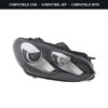 Compatibile con: Faro Anteriore Destro Volkswagen Golf VI 2009+ – Bi-Xenon Originale HELLA