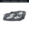Compatibile con: Faro Anteriore Sinistro Volkswagen Golf VI 2009+ – Bi-Xenon Originale HELLA