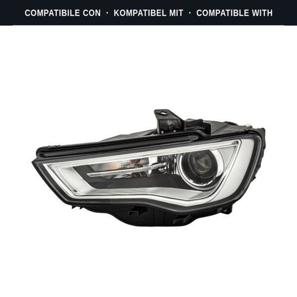 Compatibile con: Faro Anteriore Sinistro Audi A3 2012+ – Bi-Xenon Originale HELLA