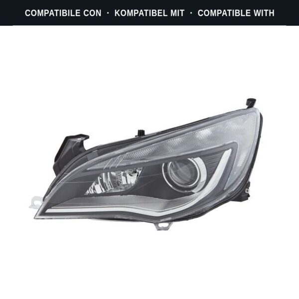 Compatibile con: Faro Anteriore Sinistro Opel Astra Mk VI 2010+ – Bi-Xenon Originale HELLA