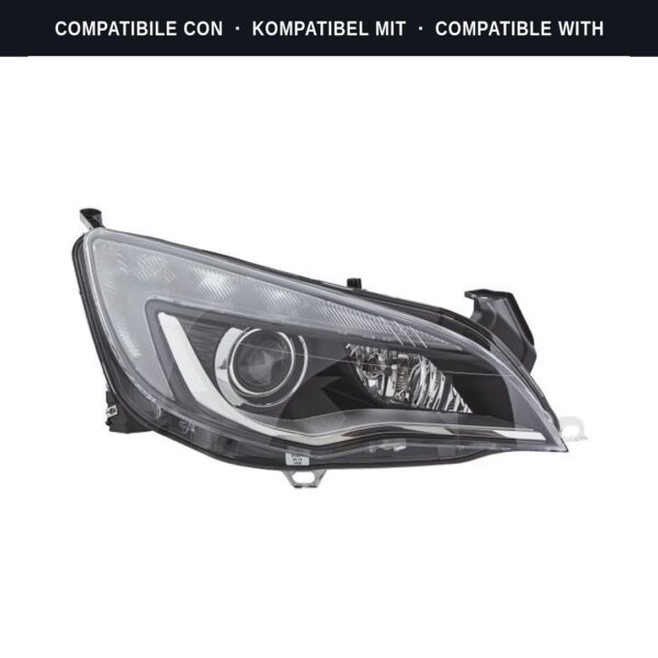 Compatibile con: Faro Anteriore Destro Opel Astra Mk VI 2010+ – Bi-Xenon Originale HELLA