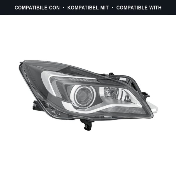 Compatibile con: Faro Anteriore Destro Opel Insignia A Sports Tourer 2013+ – Bi-Xenon Originale HELLA