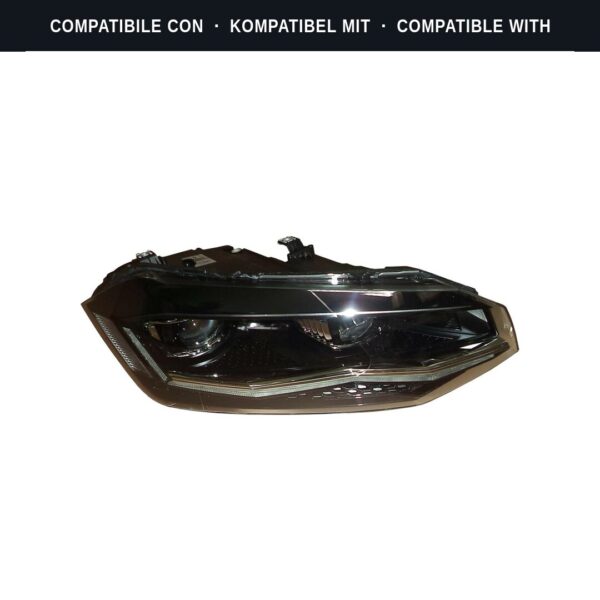 Compatibile con: Faro Anteriore Destro Volkswagen Polo 2017+ Full LED Originale Valeo