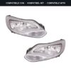 Compatibile con: Coppia Fari Anteriori Destro + Sinistro Ford Focus 2011-2013 – Parabola Cromata – Parabola Cromata C/Motore
