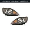 Compatibile con: Coppia Fari Anteriori Destro + Sinistro Ford Focus 2007-2010 – Parabola Nera – Parabola Nera C/Motor Elettrico