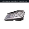 Compatibile con: Faro Anteriore Sinistro Mercedes Classe C W204 Berlina – Coupe’ 2011+ – Parabola Nera