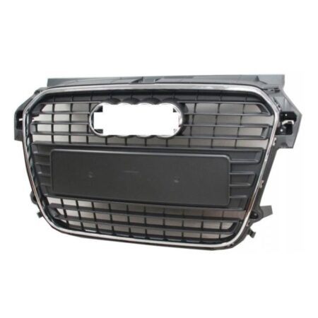 Griglia Audi A1 dal 2010 Nera e Cromata, originale 8X085365111QP, 8X08536511QP