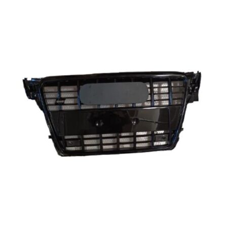 Griglia Audi A4 dal 2007 Nera Lucida con Fori Sensori di Parcheggio