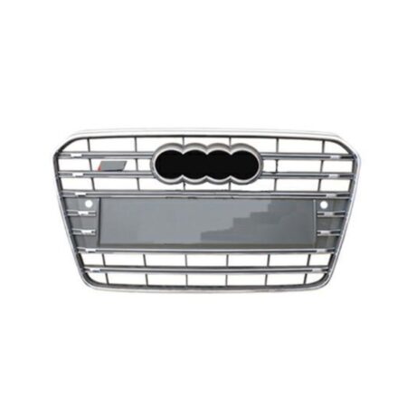 Griglia Audi A5 Sportback e S5 dal 2011 Cromata e Nera con Fori Sensori di Parcheggio