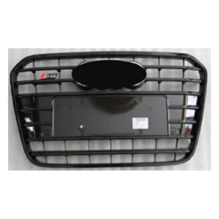 Griglia Audi A6 dal 2011 Nera Lucida con Fori Sensori di Parcheggio