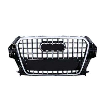 Griglia Audi Q3 dal 2011 S-Line Cromata e Nera Lucida con Tracce, originale 8U0853651D1Q, 8U0853651D1QP