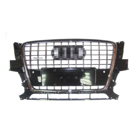 Griglia Audi Q5 dal 2008 S-Line Cromata Nera e Lucida con Fori Sensori di Parcheggio, originale 8R0853651PT94
