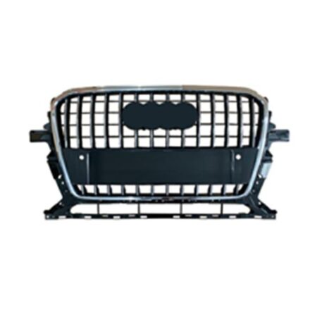 Griglia Audi Q5 dal 2012 Cromata e Nera Lucida con Fori Sensori di Parcheggio, originale 8R0853651RT94, 8R0853651SCKA