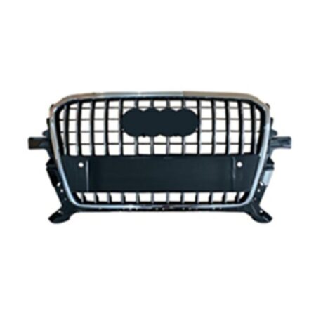 Griglia Audi Q5 dal 2012 S-Line Cromata e Nera Lucida con Fori Sensori di Parcheggio, originale 8R0853651ABCKA