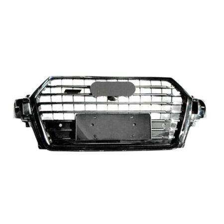 Griglia Audi Q7 dal 2015 Cromata e Nera con Fori Sensori di Parcheggio, originale 4M0853651GMX3, 4M0853651JMX3