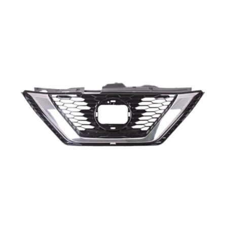 Griglia Nissan Qashqai dal 2017 Cromata e Nera con Foro Telecamera