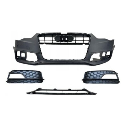 Griglia Paraurti Anteriore Audi A5 Sportback dal 2011 S-Line Primerizzata con Fori Lavafari, Fori Sensori di Parcheggio e Griglie