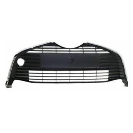 Griglia Paraurti Anteriore Centrale Toyota Yaris dal 2014 Nera Opaca con Cornice Cromata