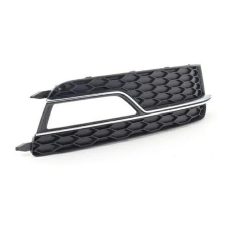 Griglia Paraurti Anteriore Destra Audi A5 Sportback dal 2011 S-Line con Foro Fendinebbia e Modanatura Cromata