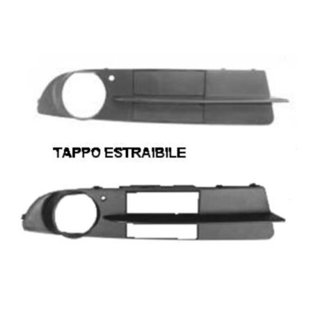 Griglia Paraurti Anteriore Destra Bmw Serie 5 E60 - E61 e E61 dal 2003 al 2007 con Foro Fendinebbia