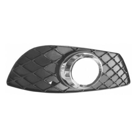 Griglia Paraurti Anteriore Destra Mercedes Classe C W204 dal 2007 con Foro Fendinebbia e Cornice Cromata