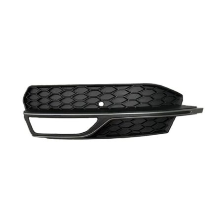 Griglia Paraurti Anteriore Sinistra Audi A3 8V dal 2012 S-Line con Foro Fendinebbia e Modanatura Cromata