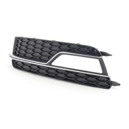 Griglia Paraurti Anteriore Sinistra Audi A5 Sportback dal 2011 S-Line con Foro Fendinebbia e Modanatura Cromata, originale