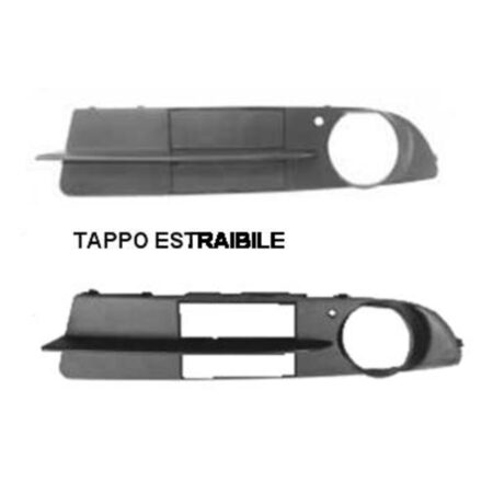 Griglia Paraurti Anteriore Sinistra Bmw Serie 5 E60 - E61 e E61 dal 2003 al 2007 con Foro Fendinebbia