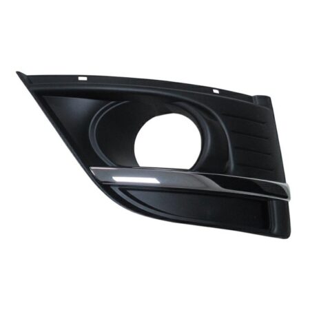 Griglia Paraurti Anteriore Sinistra Citroen C4 Grand Picasso dal 2006 con Foro Fendinebbia e Modanatura Cromata