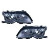 Coppia Fari Anteriori Destro + Sinistro BMW Serie 3 E46 2002+ – Nera) C/Motore, originale 63126910956, 63127165770
