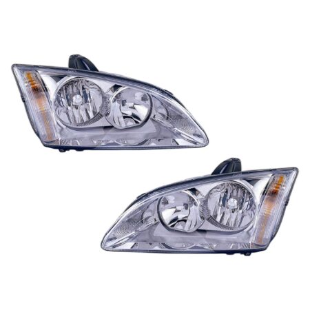 Coppia Fari Anteriori Destro + Sinistro Ford Focus 2005-2006 - Parabola Cromata – Parabola Cromata