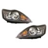 Coppia Fari Anteriori Destro + Sinistro Ford Focus 2007-2010 – Parabola Nera – Parabola Nera C/Motor Elettrico, originale