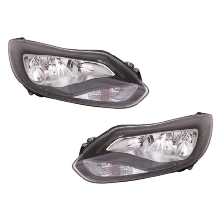Coppia Fari Anteriori Destro + Sinistro Ford Focus 2011-2013 - Parabola Nera