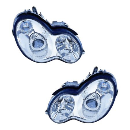 Coppia Fari Anteriori Destro + Sinistro Mercedes Classe C W203 2003, originale A2038203059, A2038203861