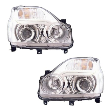 Coppia Fari Anteriori Destro + Sinistro Nissan X-Trail 2007-2009 – Xenon Con Motore, originale 26010JG45C, 26060JG45C