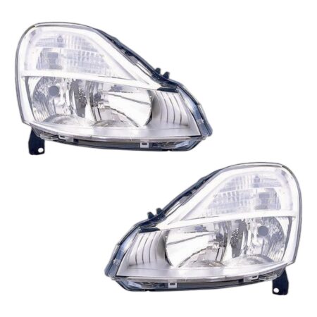 Coppia Fari Anteriori Destro + Sinistro Renault Modus - Grand Modus 2008+ – Con Motore