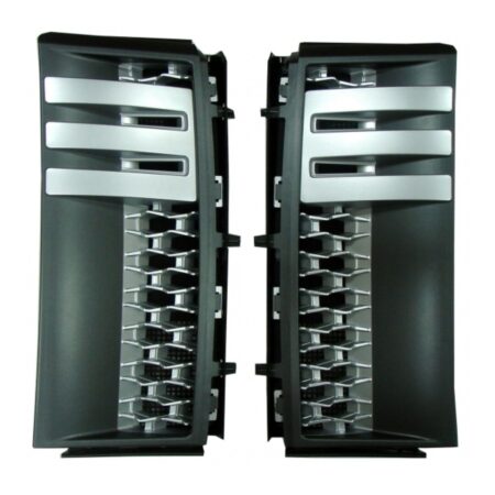 Kit Griglie Parafango Land Rover Range Rover dal 2010 Grigia Silver e Cromata, originale LR031232