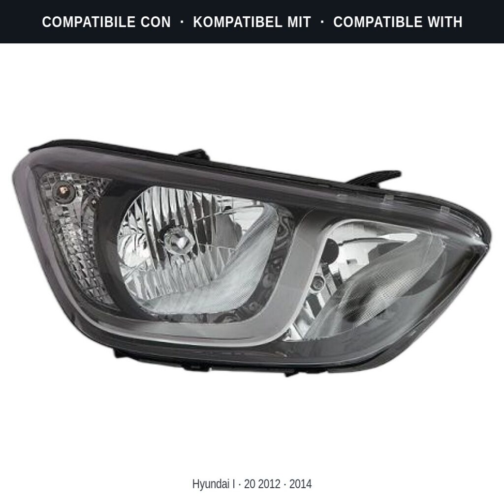 Fari compatibili con Kit Staffe Supporti Faro Anteriore Destro Hyundai I20 I 2013-2014 – 2 Pezzi