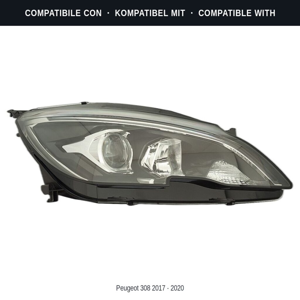 Fari compatibili con Kit Staffe Supporti Faro Anteriore Destro Peugeot 308 2017-2021 – 2 Pezzi