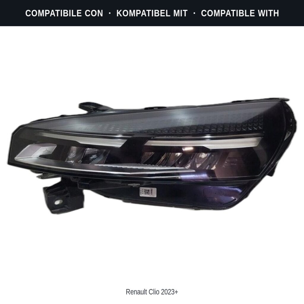 Scheinwerfer compatibili con Kit Staffe Supporti Faro Vorne Destro Renault Clio V 2023-2025 – 4 Pezzi