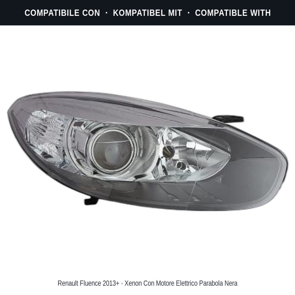 Fari compatibili con Kit Staffe Supporti Faro Anteriore Destro Renault Fluence 2012-2014 – 2 Pezzi