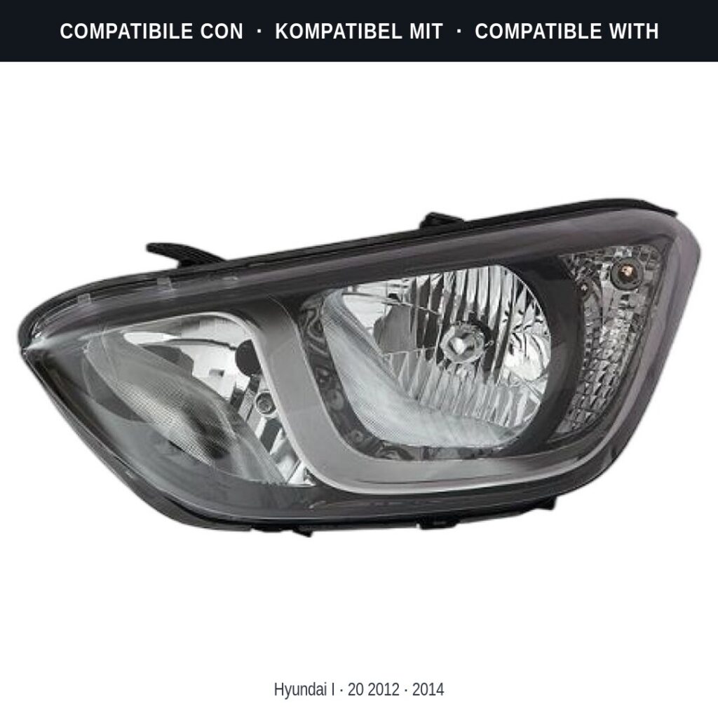 Fari compatibili con Kit Staffe Supporti Faro Anteriore Sinistro Hyundai I20 I 2013-2014 – 2 Pezzi