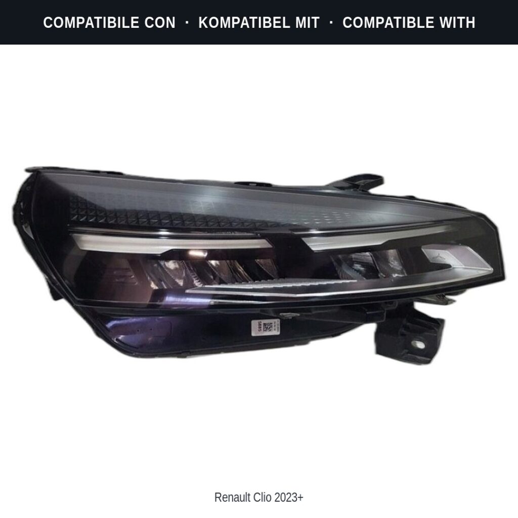 Fari compatibili con Kit Staffe Supporti Faro Anteriore Sinistro Renault Clio V 2023-2025 – 4 Pezzi
