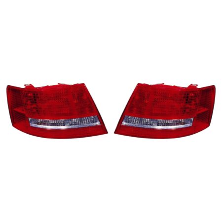 Paar Rückleuchten Rechts + Links Audi A6 2004-2006 - Limousine – Bc/Rot, Originalnummer 4F5945096D, 4F5945095D