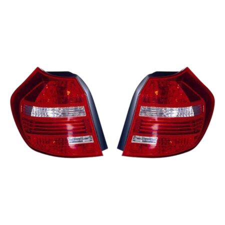 Paar Rückleuchten Rechts + Links BMW Serie 1 2007+ – Mit Led Dunkler Untergrund, Originalnummer 63210432624, 63210432623